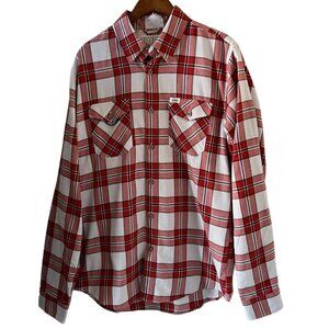 DIXXON Men's S & S Cycles The Tramp Plaid Shirt Size LT